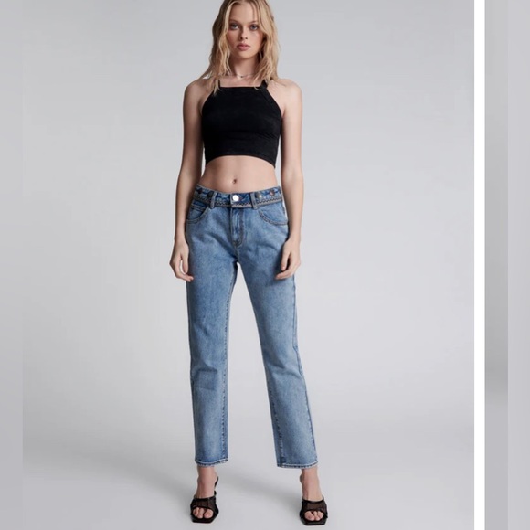 UFT NWT One Teaspoon Hollywood HillsTruckers Mid Rise Straight Leg Jeans Size 26 - Picture 2 of 11